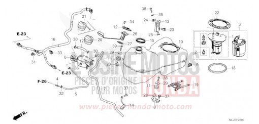 RESERVOIR A CARBURANT GL1800BDR de 2024